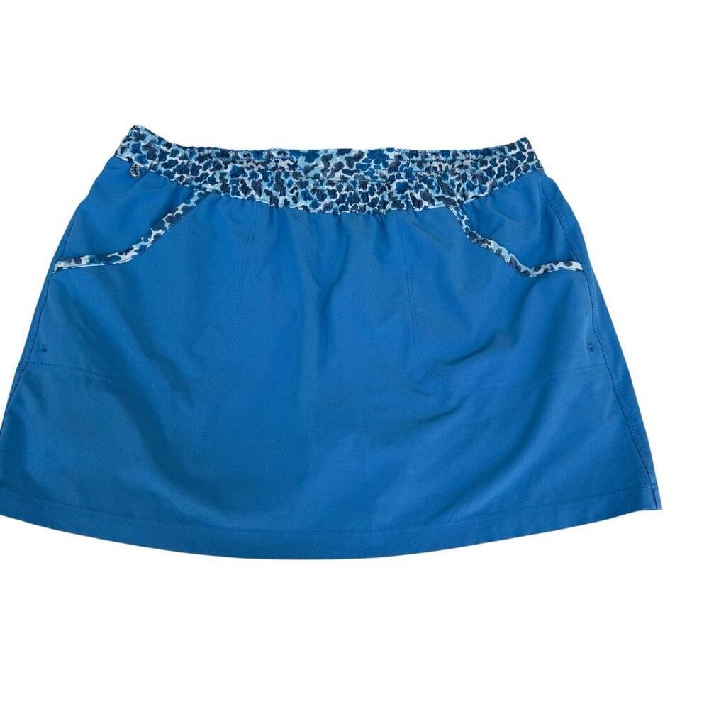 Columbia Women’s Blue Skort Size M Omni-Shade Stretch Golf Tennis Athletic Skirt